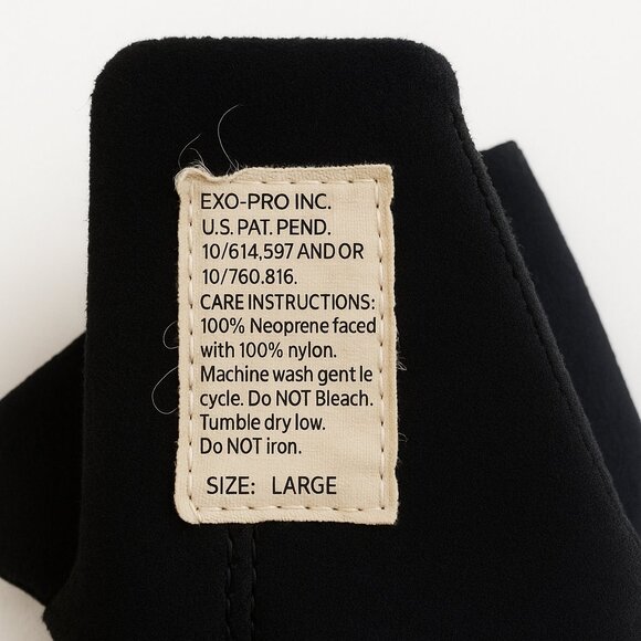 EXO-PRO Neoprene Black Face Mask | Size Large - Picture 7 of 7